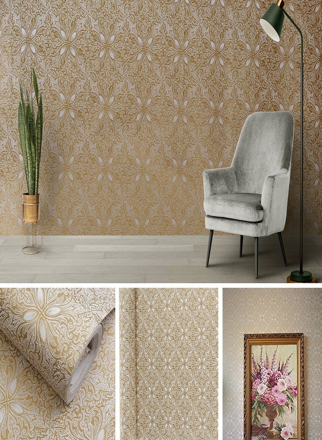 PIXELPACE Self Adhesive Peel Stick 45 x 304 cm Waterproof Abstract Flower Wallpaper for Living Room Hall Bedroom Decoration PVC Vinyl DIY Wall Stickers, Count of (1, Modern Style-4) - Image 2